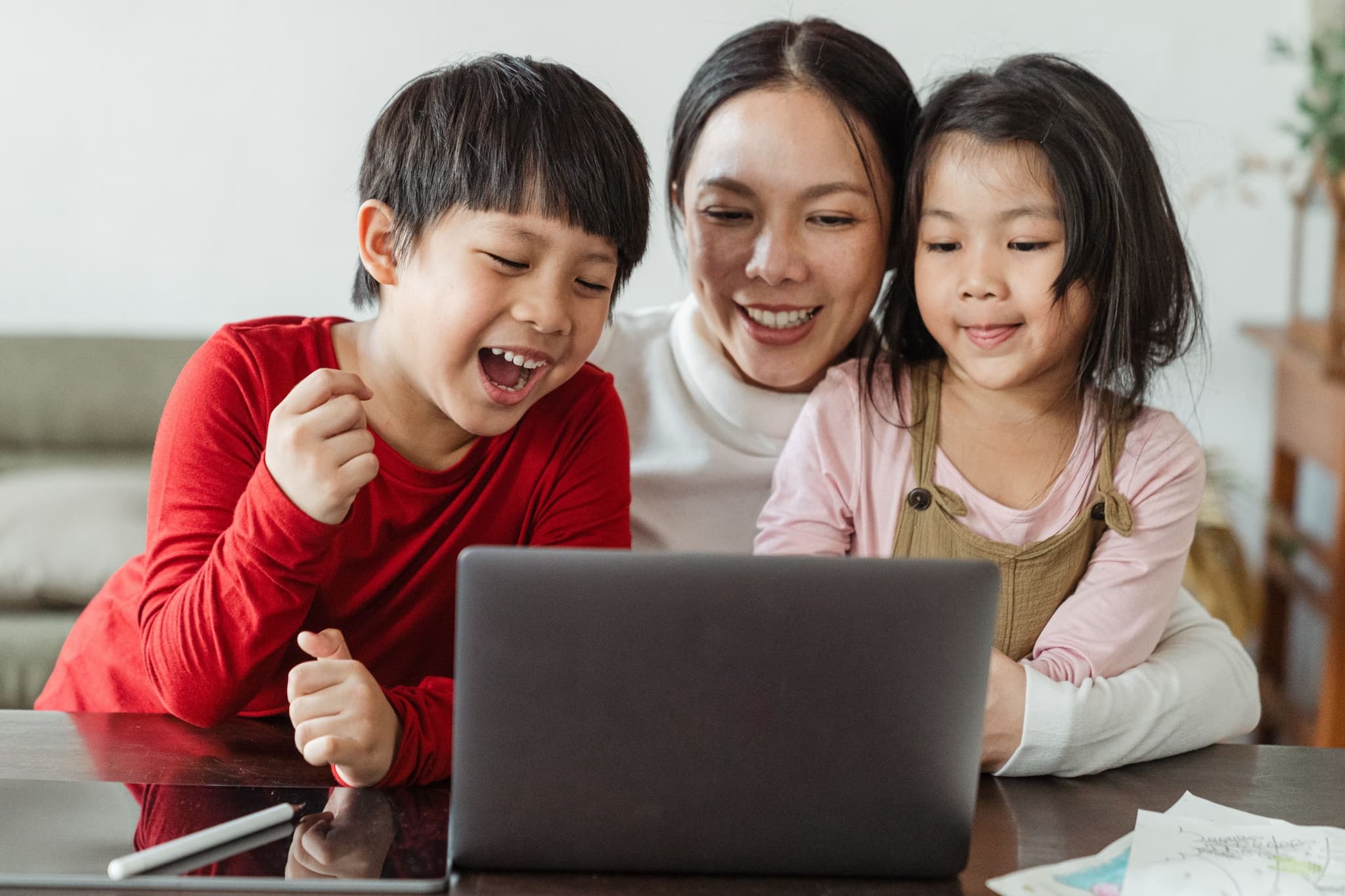 Woman with energy for her family