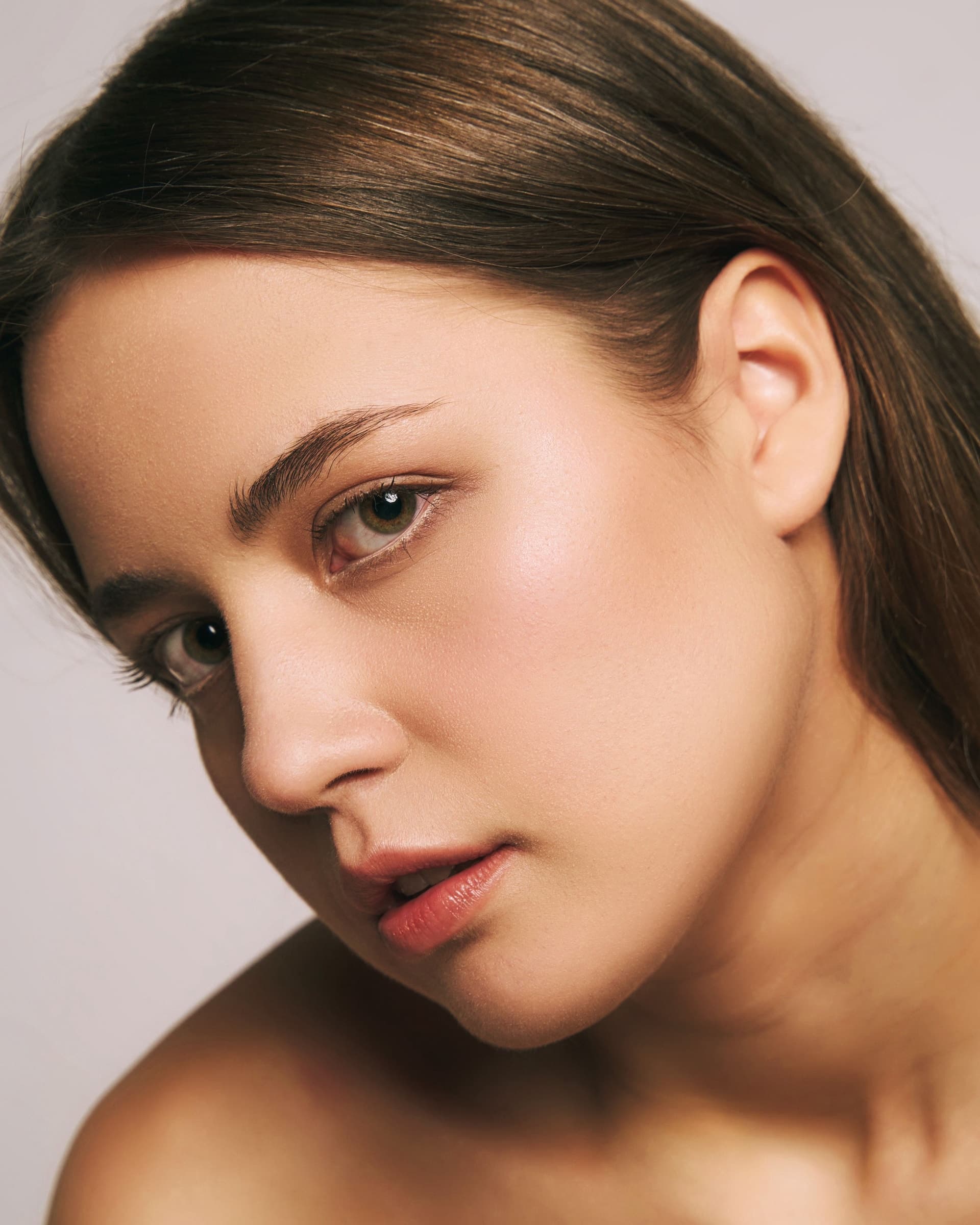 Woman with luminous skin